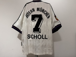 KOSZULKA Bayern Monachium (Niemcy) 1996/98 away #7 Scholl Adidas S