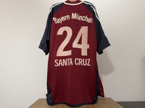 KOSZULKA Bayern Monachium (Niemcy) 2001/02 home #24 Santa Cruz Adidas M