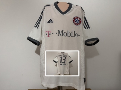 KOSZULKA Bayern Monachium (Niemcy) 2002/04 away #13 Ballack Adidas S