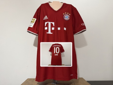 KOSZULKA Bayern Monachium (Niemcy) 2020/21 home #10 Sane Adidas M