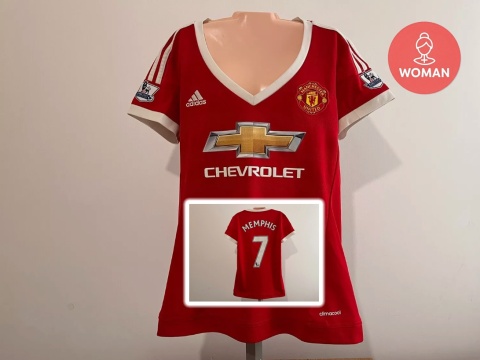 KOSZULKA Manchester United (Anglia) 2015/16 home #7 Memphis Adidas S
