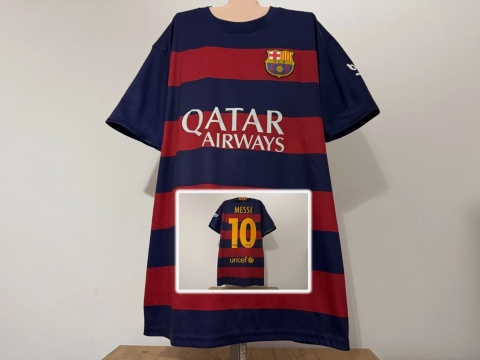 KOSZULKA FC Barcelona (Hiszpania) 2015/16 home #10 Messi L