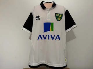 KOSZULKA Norwich City (Anglia) 2013/14 away Errea S