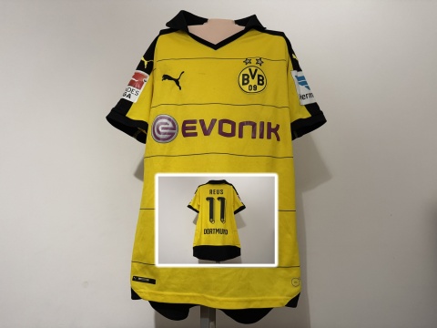 KOSZULKA Borussia Dortmund (Niemcy) 2015/16 home #11 Reus Puma XS