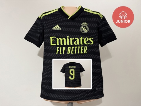 KOSZULKA Real Madryt (Hiszpania) 2022/23 3rd #9 Benzema Adidas 128