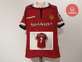 KOSZULKA Manchester United (Anglia) 1998/00 home #7 Beckham Umbro 134