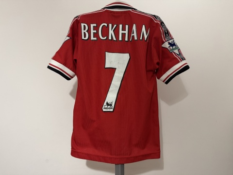 KOSZULKA Manchester United (Anglia) 1998/00 home #7 Beckham Umbro 134