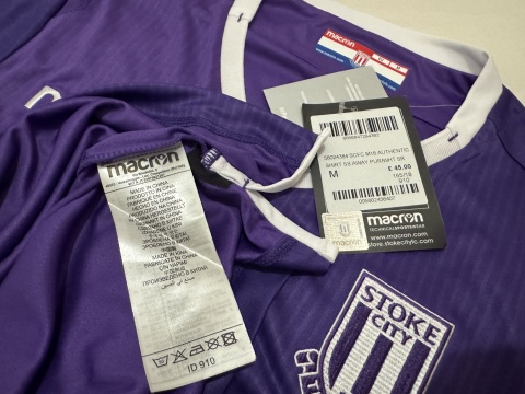 KOSZULKA Stoke City (Anglia) 2018/19 away Macron M NOWA