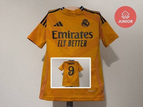 KOSZULKA Real Madryt (Hiszpania) 2024/25 away #9 Mbappe Adidas 140