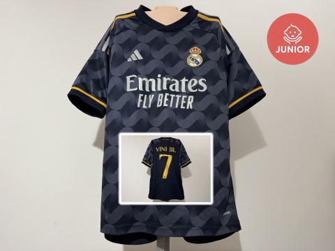KOSZULKA Real Madryt (Hiszpania) 2023/24 away #7 Vinicius Junior Adidas 164