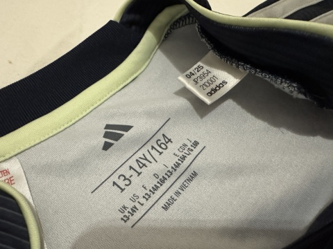 KOSZULKA Real Madryt (Hiszpania) 2025/26 away Adidas 164